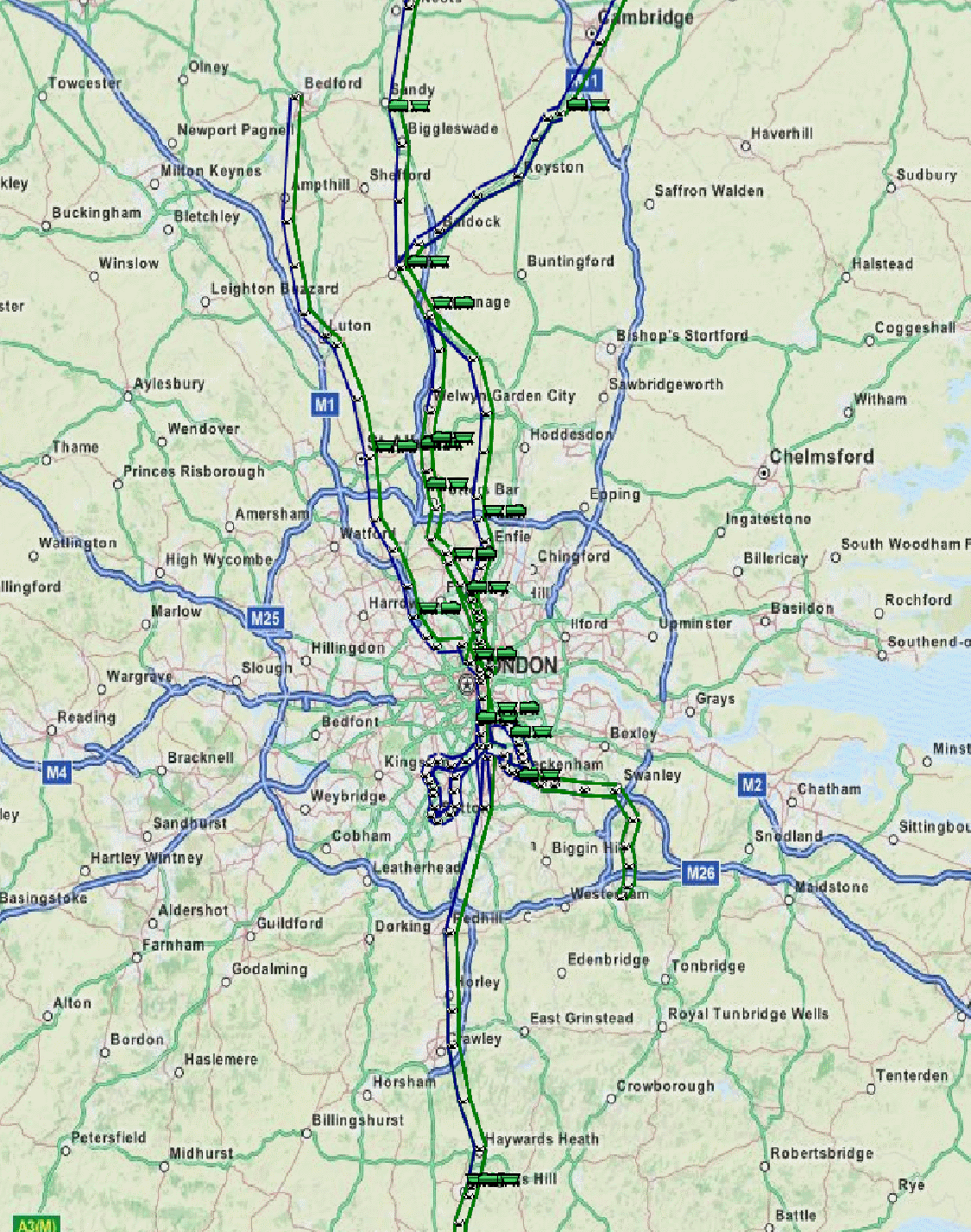 Examining London's metropolitan rail network